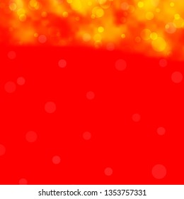 Light Orange vector template with circles. Abstract colorful disks on simple gradient background. Pattern for business ads.
