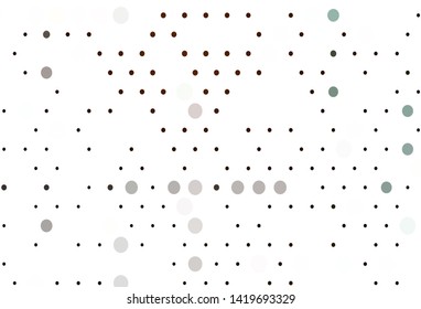 Light Orange vector template with circles. Modern abstract illustration with colorful water drops. Completely new template for your brand book.