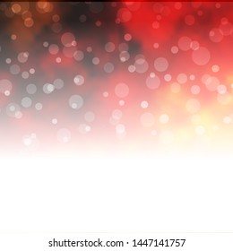 Light Orange vector template with circles. Modern abstract illustration with colorful circle shapes. Design for your commercials.