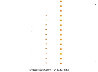 Light Orange vector template with circles. Beautiful colored illustration with blurred circles in nature style. Pattern for beautiful websites.