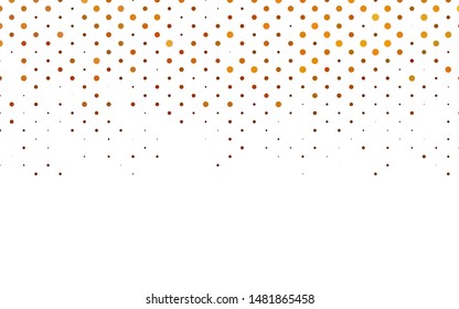 Light Orange vector template with circles. Abstract illustration with colored bubbles in nature style. Pattern for ads, leaflets.