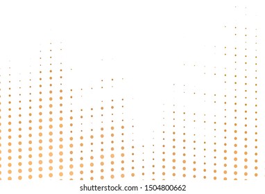 Light Orange vector template with circles. Abstract illustration with colored bubbles in nature style. Pattern for ads, leaflets.