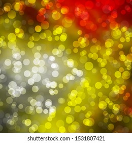 Light Orange vector template with circles. Modern abstract illustration with colorful circle shapes. Pattern for wallpapers, curtains.