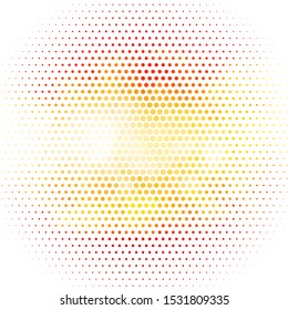 Light Orange vector template with circles. Modern abstract illustration with colorful circle shapes. Pattern for websites.