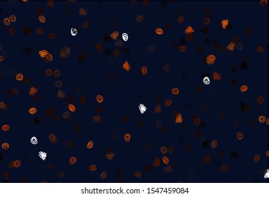 Light Orange vector template with circles. Abstract illustration with colored bubbles in nature style. Completely new template for your brand book.