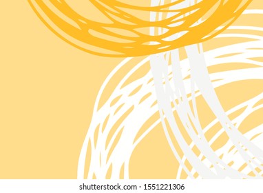 Light Orange vector template with circles. Blurred decorative design in abstract style with bubbles. Pattern for futuristic ad, booklets.