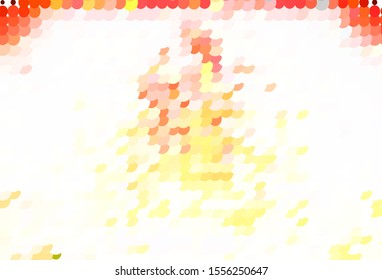 Light Orange vector template with circles. Blurred decorative design in abstract style with bubbles. New template for your brand book.