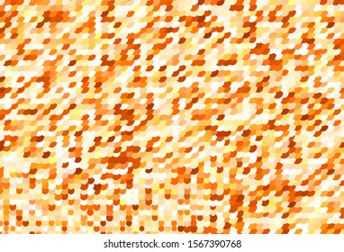 Light Orange vector template with circles. Beautiful colored illustration with blurred circles in nature style. Pattern for ads, leaflets.