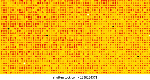 Light Orange vector template with circles. Abstract decorative design in gradient style with bubbles. Pattern for wallpapers, curtains.
