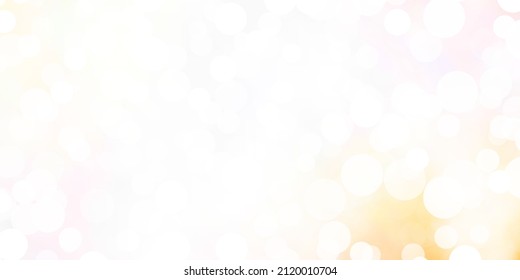 Light Orange vector template with circles. Abstract colorful disks on simple gradient background. Design for posters, banners.