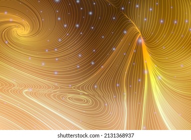 Light Orange vector template with circles, lines. Abstract illustration with colorful geometric shapes. Base for booklets, leaflets