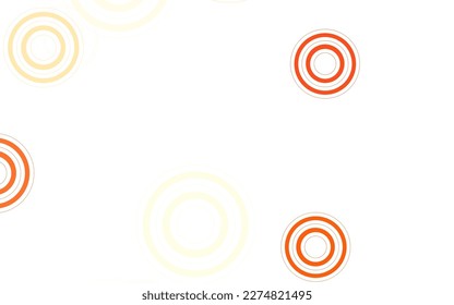 Light Orange vector template with circles. Beautiful colored illustration with blurred circles in nature style. Pattern for textures of wallpapers.