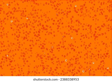 Light Orange vector template with circles. Blurred decorative design in abstract style with bubbles. Pattern for ads, leaflets.