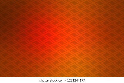 Light Orange vector template with crystals, rectangles. Rectangles on abstract background with colorful gradient. Best design for your ad, poster, banner.