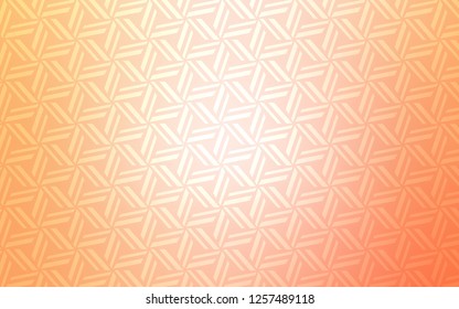 Light Orange vector template with crystals, triangles. Decorative design in abstract style with triangles. Pattern for busines ad, booklets, leaflets