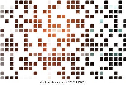 Light Orange vector template with crystals, rectangles. Beautiful illustration with rectangles and squares. Smart design for your business advert.