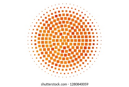 Light Orange vector template with crystals, rectangles. Glitter abstract illustration with rectangular shapes. Pattern can be used for websites.