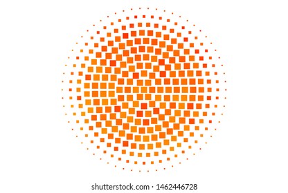 Light Orange vector template with crystals, rectangles. Beautiful illustration with rectangles and squares. Pattern for commercials.