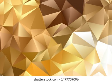 Light Orange vector template with crystals, triangles. Decorative design in abstract style with triangles. Pattern for websites.