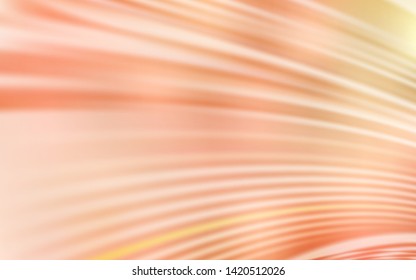 Light Orange vector template with curved lines. An elegant bright illustration with gradient. A completely new design for your business.