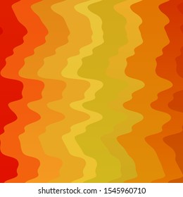 Light Orange vector template with curved lines. Colorful illustration in circular style with lines. Design for your business promotion.