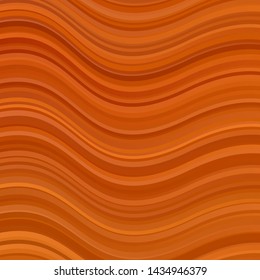 Light Orange vector template with curves. Colorful illustration, which consists of curves. Pattern for websites, landing pages.