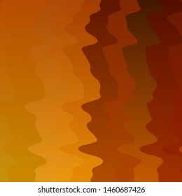 Light Orange vector template with curves. Illustration in abstract style with gradient curved.  Template for cellphones.