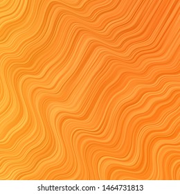 Light Orange vector template with curves. Illustration in abstract style with gradient curved.  Pattern for websites, landing pages.