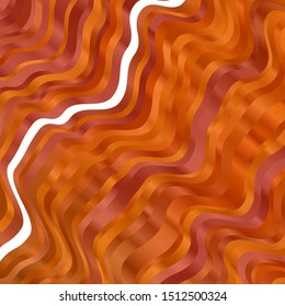 Light Orange vector template with curves. Bright illustration with gradient circular arcs. Pattern for websites, landing pages.