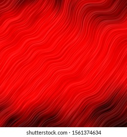 Light Orange vector template with curves. Bright sample with colorful bent lines, shapes. Design for your business promotion.