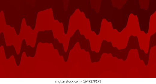 Light Orange vector template with curves. Colorful illustration, which consists of curves. Best design for your posters, banners.