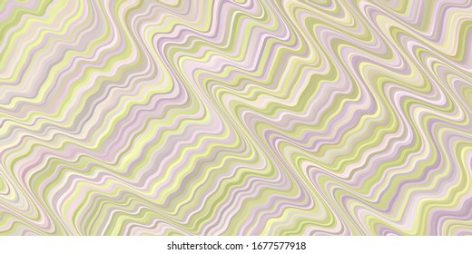 Light Orange vector template with curves. Abstract illustration with gradient bows. Pattern for booklets, leaflets.