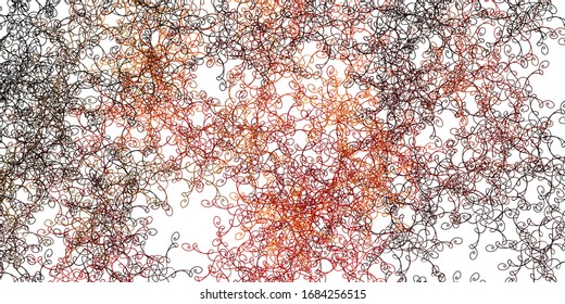 Leuchtende Orange-Vektorillustration-Vorlage mit Kurven. Farbige Illustration im einfachen Stil mit Bögen.  Das beste Design für Ihre Poster, Banner.