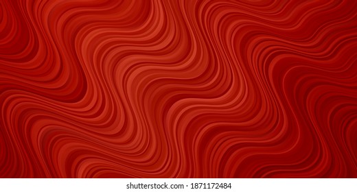 Light Orange vector template with curves. Colorful geometric sample with gradient curves.  Design for your business promotion.