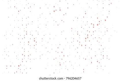 Light Orange vector template with isolated numerals. Shining colorful illustration with isolated Digit signs. Template can be used as a background for ads of typography.