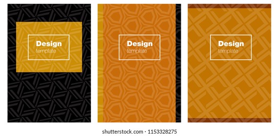 Light Orange vector template for journals. Web interface on abstract background with colorful gradient. New design for cover of books.