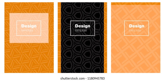 Light Orange vector template for journals. Abstract booklet on colored background with gradient. Completely new template books.