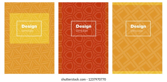 Light Orange vector template for journals. Blurred decorative design in abstract style with textbox. Pattern notebooks, journals.