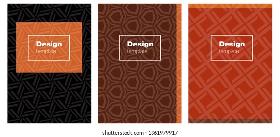 Light Orange vector template for journals. Booklet with textbox on colorful abstract background. Template for magazines, jurnals.