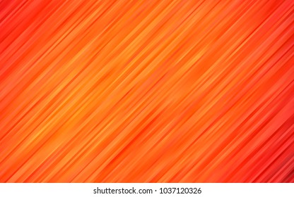 Light Orange vector template with lava shapes. Shining illustration, which consist of blurred lines, circles. Marble design for your web site.