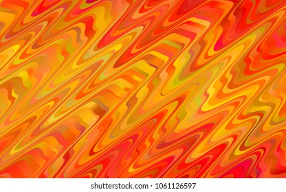 Light Orange vector template with lava shapes. An elegant bright illustration with gradient. A completely new marble design for your business.