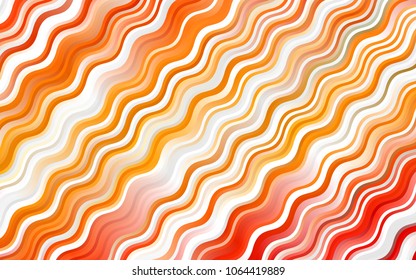 Light Orange vector template with lava shapes. Geometric illustration in marble style with gradient.  New composition for your brand book.