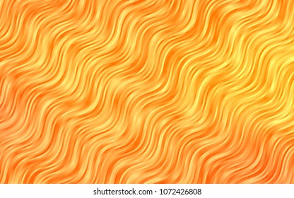 Light Orange vector template with lava shapes. A completely new color illustration in marble style. A completely new marble design for your business.