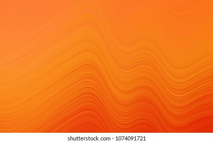 Light Orange vector template with lava shapes. A sample with blurred bubble shapes. The template for cell phone backgrounds.
