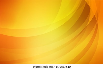 Light Orange vector template with lava shapes. A vague circumflex abstract illustration with gradient. The best blurred design for your business.