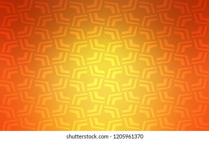 Light Orange vector template with lava shapes. Creative illustration in halftone marble style with gradient. The template for cell phone backgrounds.