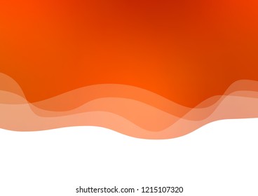 Light Orange vector template with lava shapes. Brand new colored illustration in marble style with gradient. A completely new template for your business design.