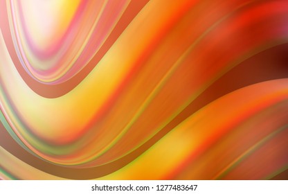 Light Orange vector template with lava shapes. A completely new color illustration in marble style. The template for cell phone backgrounds.