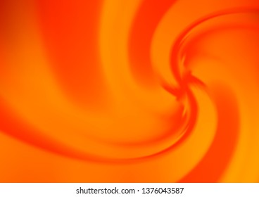 Light Orange vector template with lava shapes. Shining crooked illustration in marble style. Textured wave pattern for backgrounds.