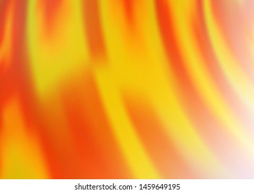 Light Orange vector template with lava shapes. Blurred geometric sample with gradient bubbles.  Pattern for your business design.